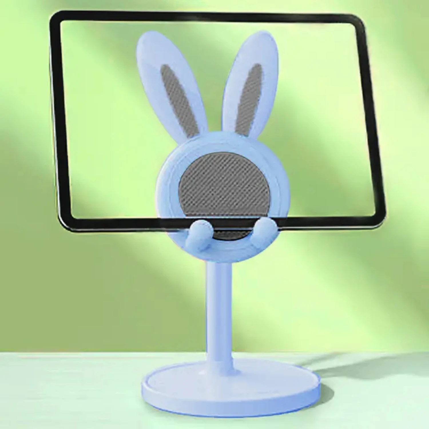 Blue Cute Rabbit Adjustable Waterproof Desktop Phone Tablet Holder