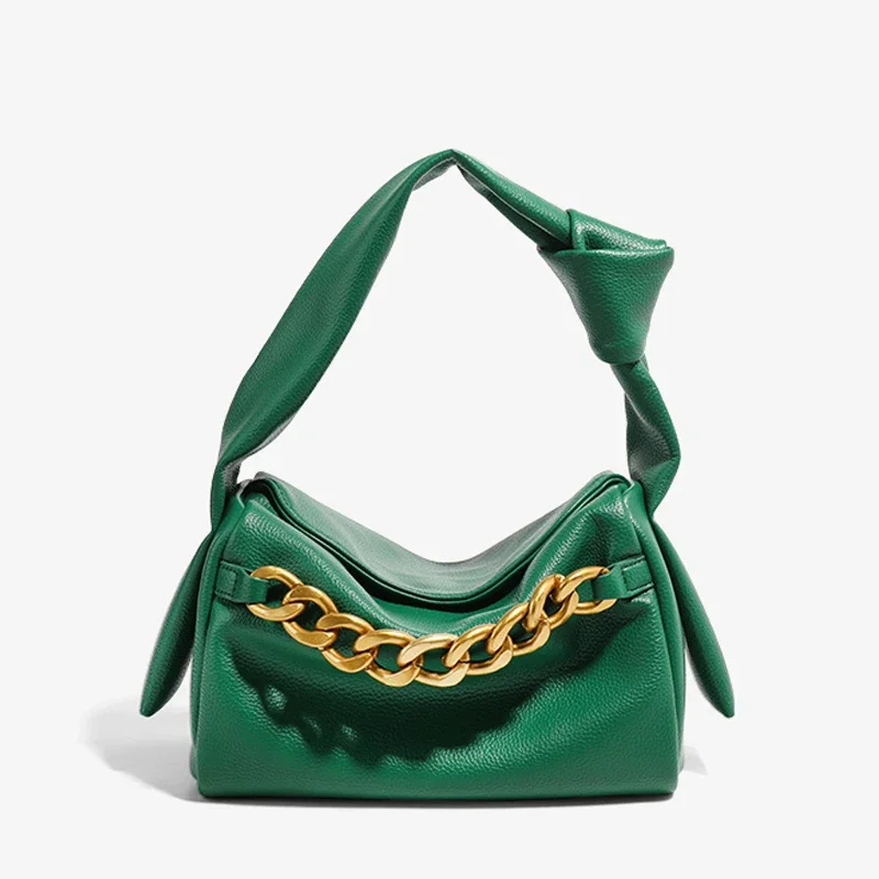 

Fashion Knot Handle Women Handbags Designer Chains Shoulder Bags Luxury Soft Pu Leather Hand Bags Pillow Shape Small Tote Purses