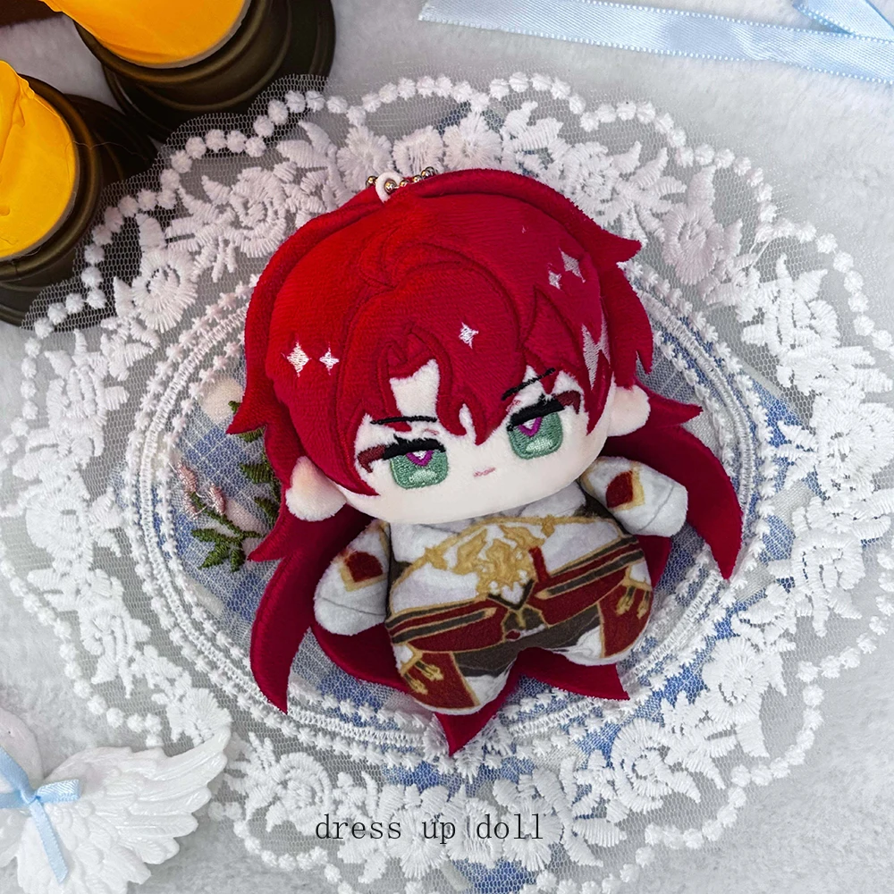 

Argenti Honkai：Star Rail Black Swan Sparkle Acheron Aventurine Anime Print Doll Nunu Body Mini Plush Pendant Toy 10cm Gift