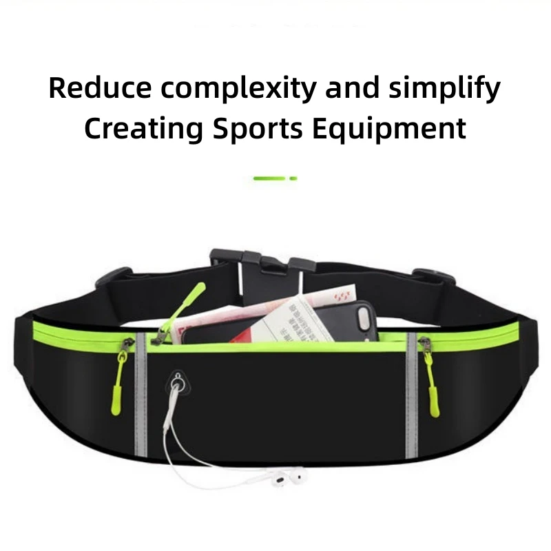 Ceinture de sport étanche unisexe pour homme et femme, sac de taille, poudre de taille, support de téléphone, course à pied, cyclisme