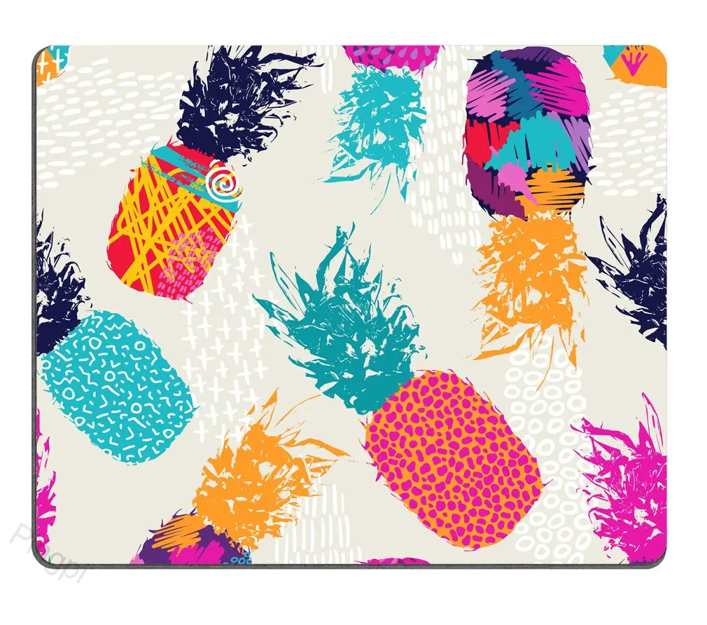 

Vintage Watercolor Pineapple Printing Gaming Mousepad Gamer Mouse Mat Keyboard Mats Desk Pad Mousepads 22x18cm For Computer