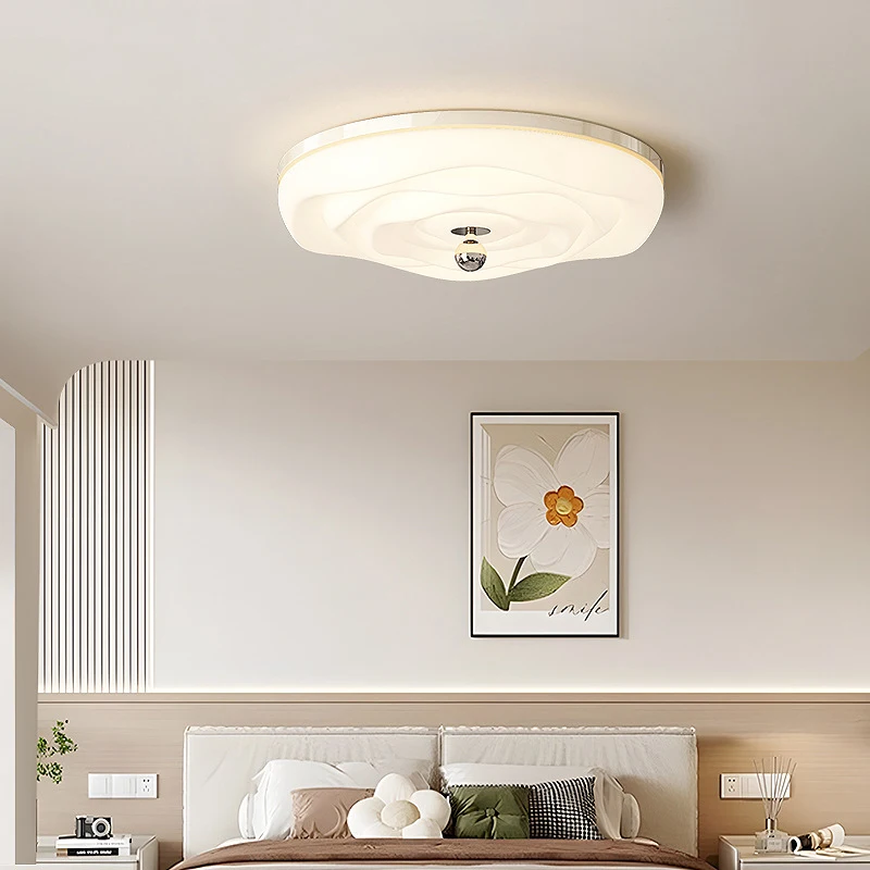 

JUHAW New Vintage Ceiling Lamp Retro Bedroom and Study Light Minimalist Style Dining Rooms Full-Spectrum LED Eye-Protecting Lamp