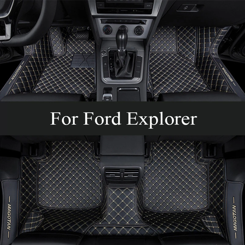 

Car Floor Mat For Ford Explorer Classic U502 7seat 2016~2019 Non-slip Pad Waterproof Pads Rugs Leather Floor Mat Car trunk mat