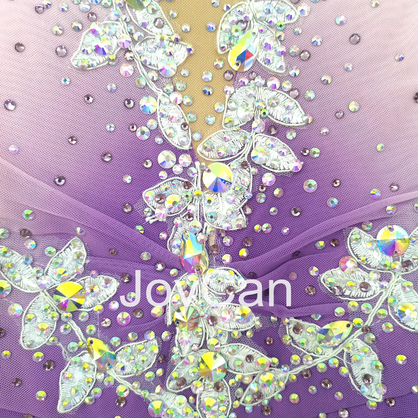 JoyCan-فستان تزلج مطاطي للفتيات ، شكل جليدي ، أرجواني ، منافسة ، ملابس رقص ، مخصص