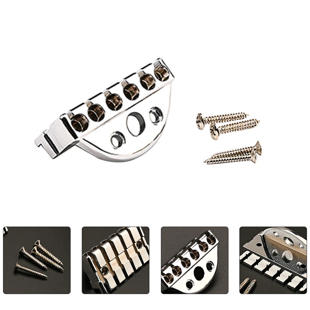

1 Set Headless Guitar String Locking Nut Bridge Accessories Durable Replacement Parts For Guitar Players Practical Gift High