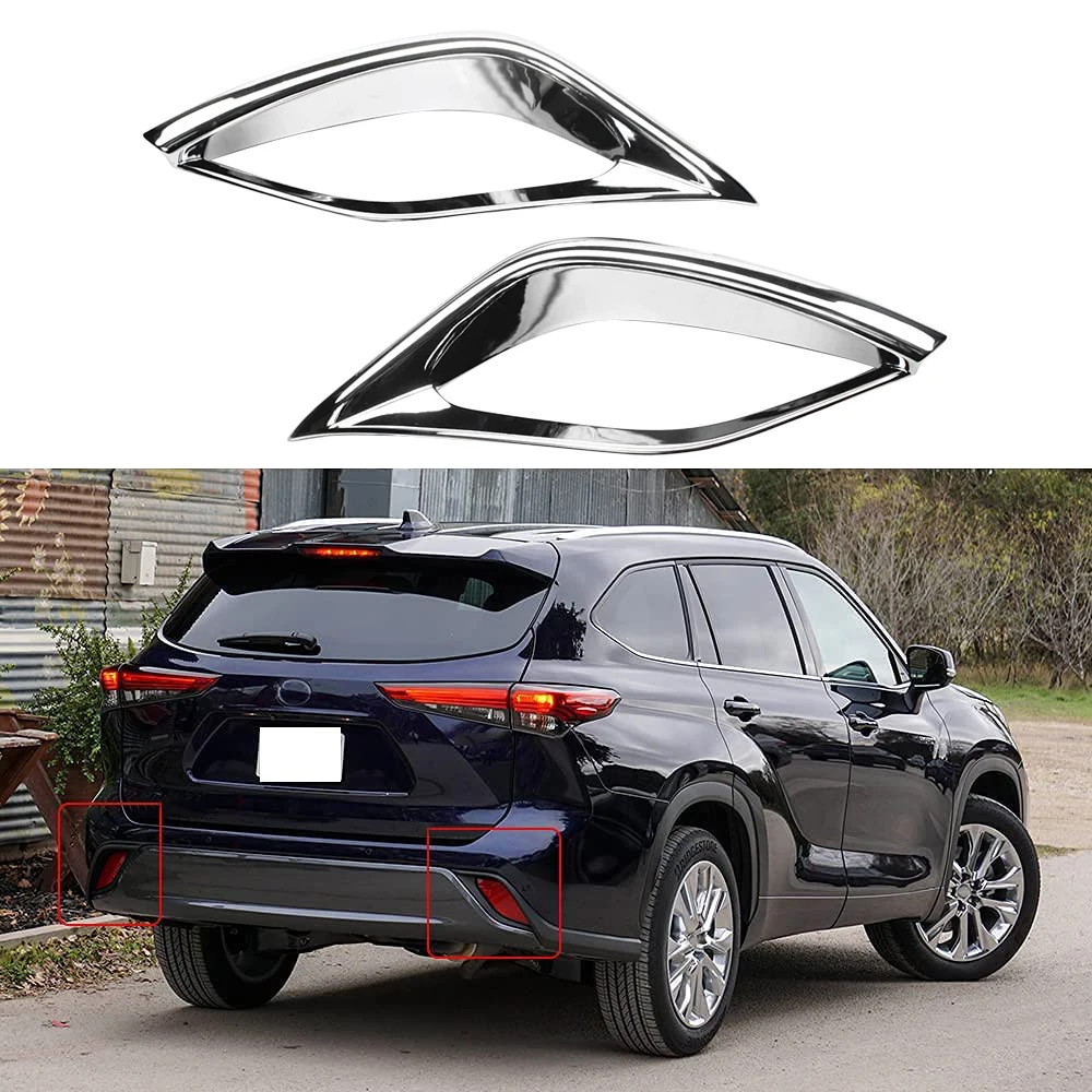 

Пара задних бамперов, противотуманные фары, накладка, внешние аксессуары, декоративная наклейка для Toyota Highlander 2020 2021 2022