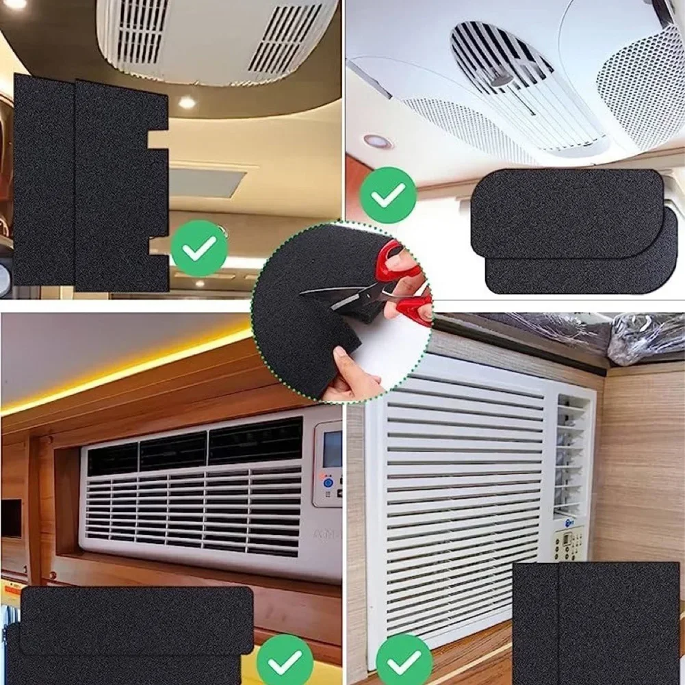 Filtri AC Filtro di ricambio per condizionatore d'aria per camper per uso domestico Per aria condizionata per camper Colore nero Aspirazione anticorrosione