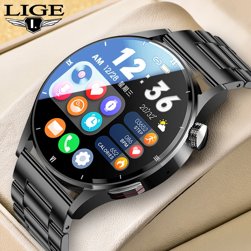 Lige novo para huawei relógio gt3 pro amoled relógio inteligente masculino personalizado dial resposta chamada esporte rastreador de fitness à prova