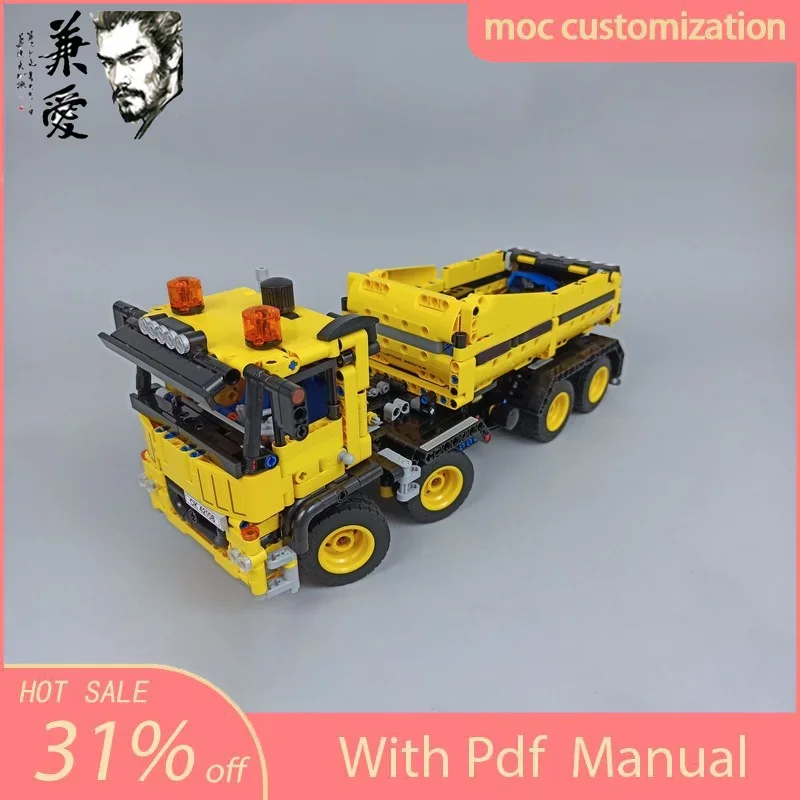 

1247PCS Moc-42108 City Engineering Roll-off Truck Model Technology Building Blocks Creative Ideas Children Toy Present