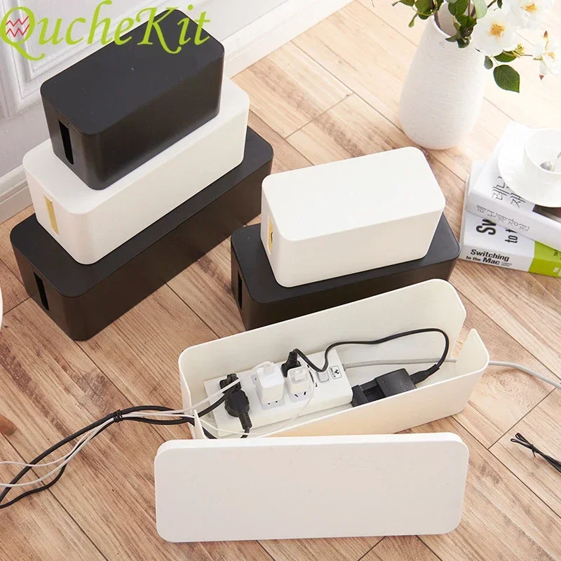 Plastic Wire Storage Box Power Line Storage CasesJunction Box Cable Tidy Storage Box Household Necessities 3 Sizes