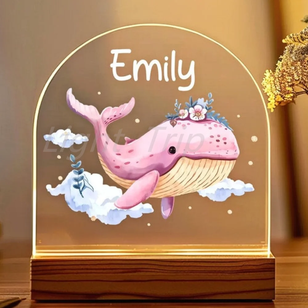 Personalized Night Light Customized Christmas Gift Gift for Birthday Girl Daughter Boy Him Baby Shower Dad Mom Her Boyfriend