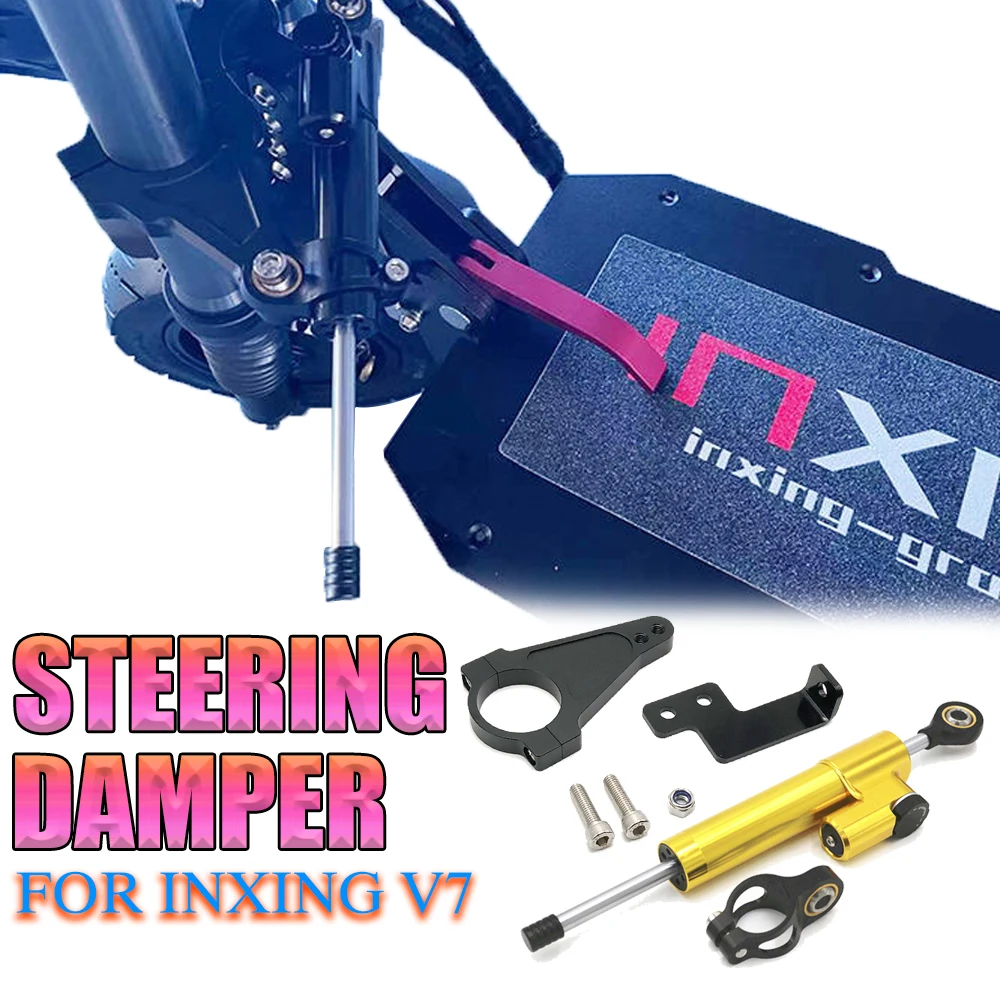 

For Inxing V7 Electric Scooter Accessories Increase High Speed Stability Safety Directional Steering Damper with Bracket kit
