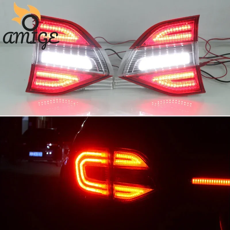 Car LED Taillights Tail Light For Ford Everest 2016 2017 2018 Back Lamps Brake Light Rear Fog Lights