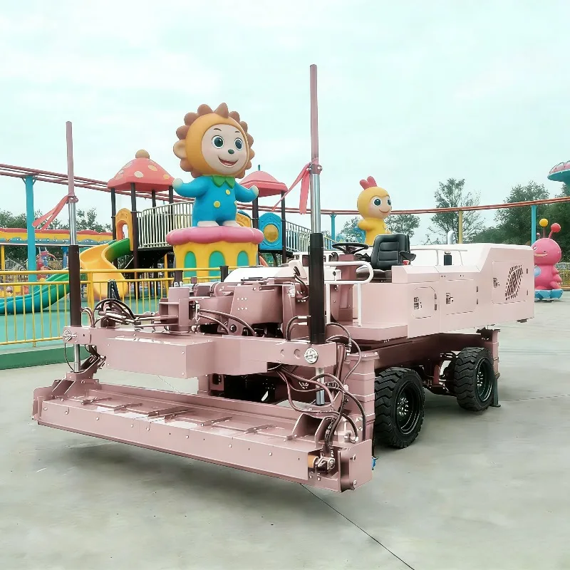 Telescopic Boom Laser Leveling Machine for Large Concrete Floor Surfaces Concrete Spreading Machinery