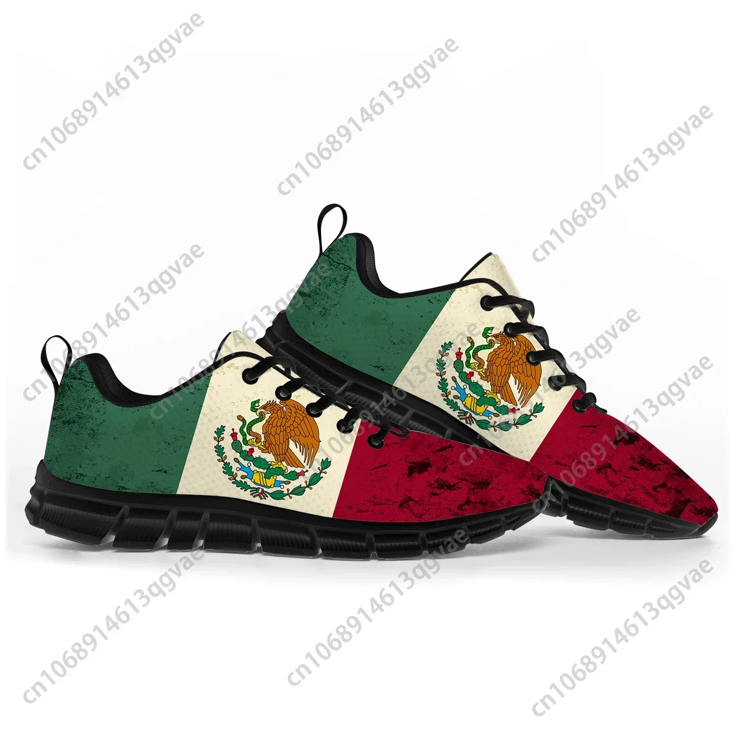 Mexican Flag Sports Shoes Mens Womens  Sneakers Mexico Casual Custom High Quality Couple Shoes