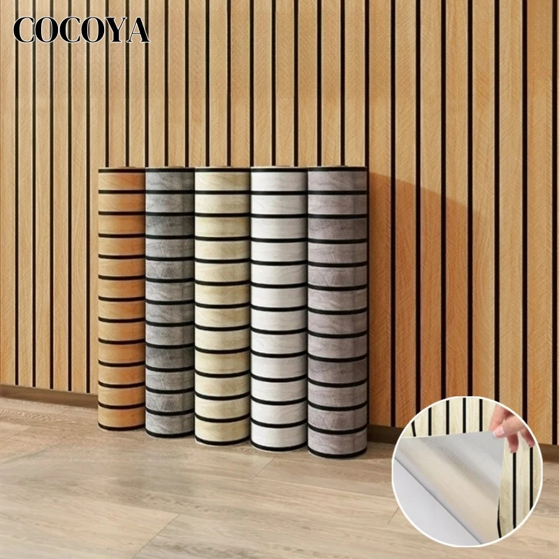 Imitation Grille Peel and Stick Wallpaper for Bedroom Wall Thick Foam Faux Wood Grain Self Adhesive Wallpaper Home Decor 3/5/10M