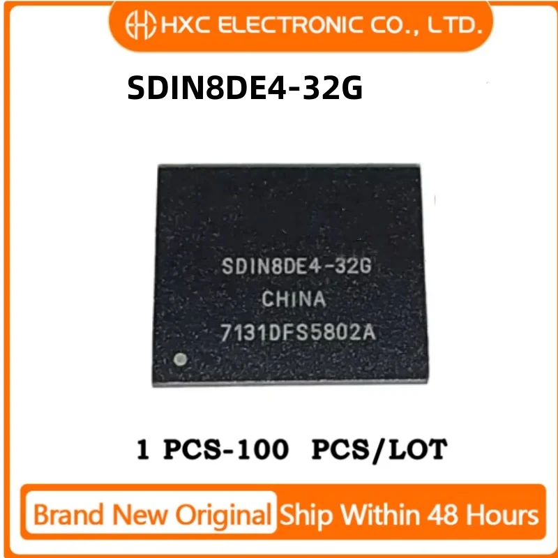 

1PCS/10PCS/50PCS/100PCS SDIN8DE4-32G SDIN8DE4 BGA153 Brand New Original IC Chip