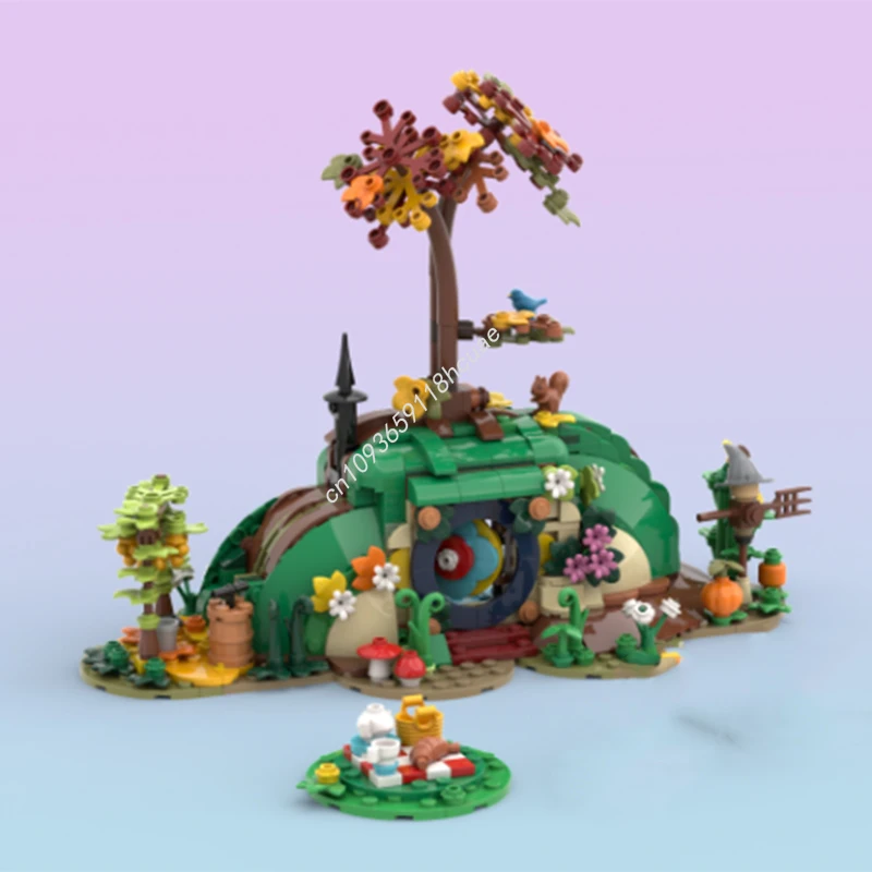 

626 шт. MOC Woodland Playhouse nan декоративные строительные блоки ручной работы «сделай сам» идеально подходят для внутренней эстетики Рождественский подарок