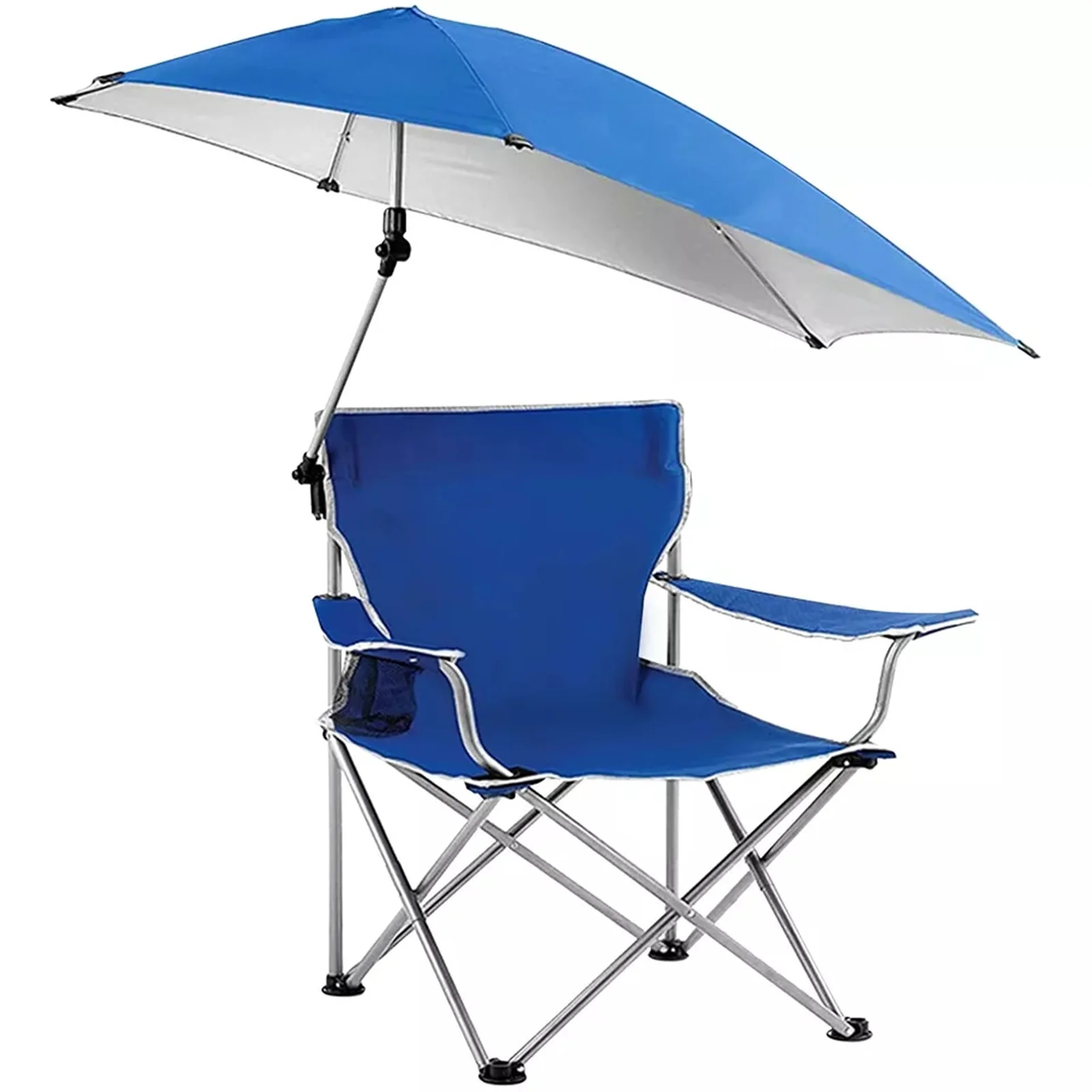 

Black Canopy Camping Chair Foldable Beach Camping Chair & Umbrella Summer Chair