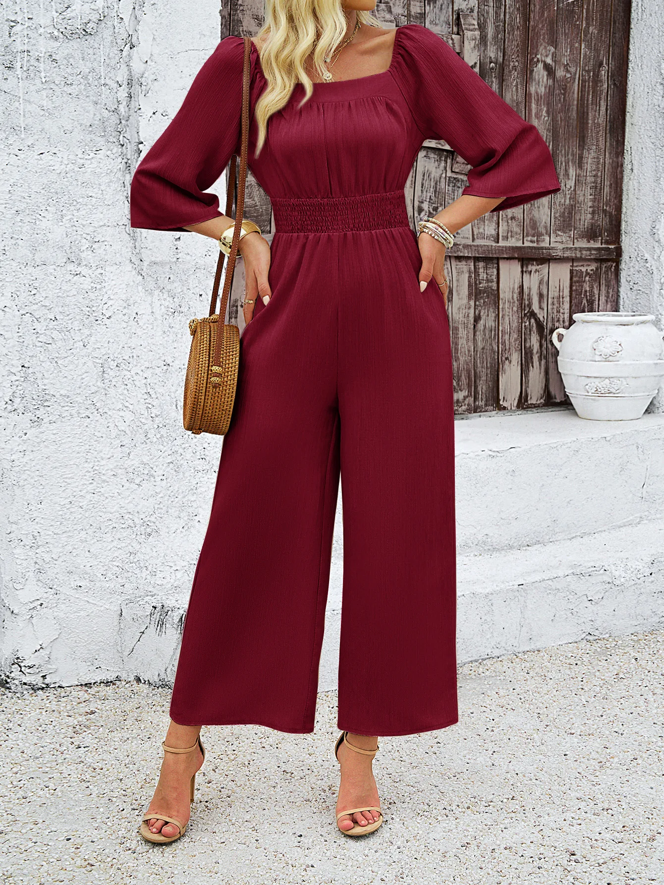 Enterizo Elegante Pierna Ancha Dama Casual - alternate angle