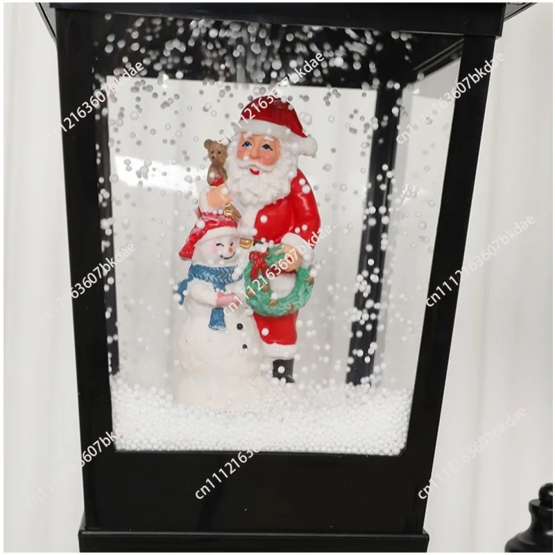 Christmas decorations, music, snow lights, snow lights, shopping malls, store halls, holiday ornaments, gifts