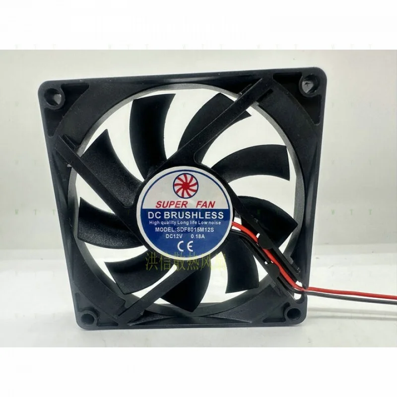 

H 1 шт. SDF8015M12S DC12V 0,18A 8 см 80*15 мм бесшумный охлаждающий вентилятор