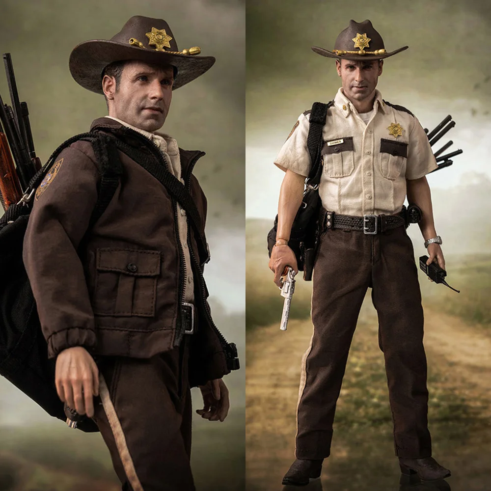 

3A Threezero 3Z01450W0 1/6 Men Soldier Rick Grimes Town Deputy Sheriff Brave Fighter With Weapon 12Inch Action Figures Body