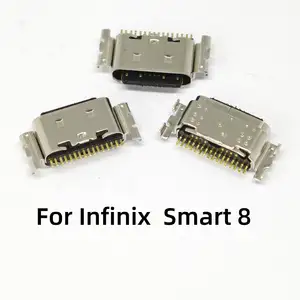 Bilashmart 5 50 Infinix Smart 8 X6525 USB Charging Pin Port Dock Plug Charger Connector Socket Repair Parts