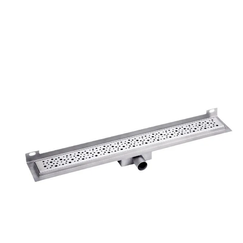 304 stainless steel floor drain side row rectangular strip large displacement European deodorant bathroom hotel