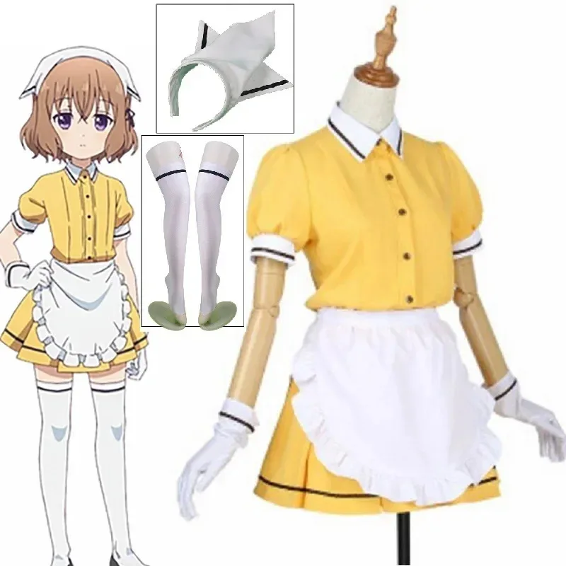 YI01 مزيج hideri كانزاكي القهوة خادمة مايكا ساكورا أنوميا تأثيري حلي انمي ياباني موحدة البدلة الزي الملابس Jk8 * @