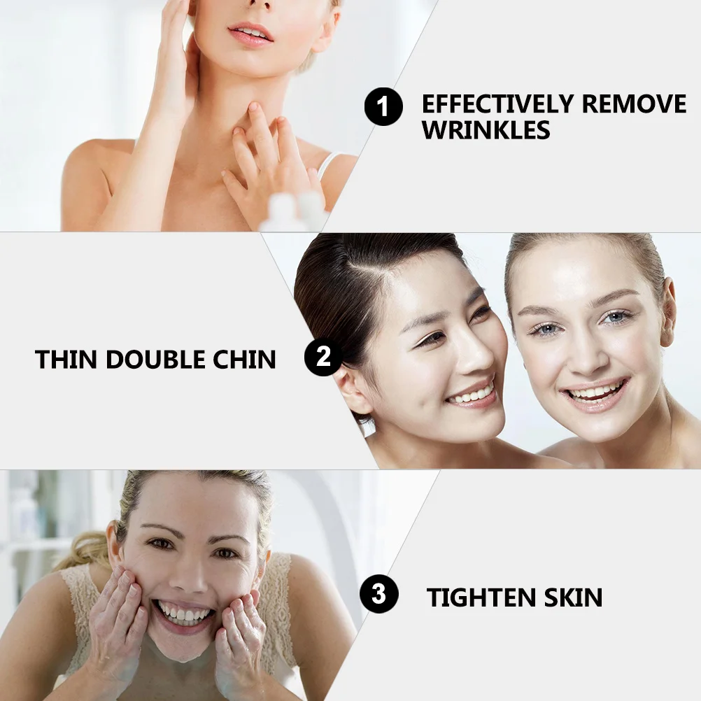 

1Set Portable Neckline Massager Anti-Wrinkle Neck Care Device USB Rechargeable Neck Beauty Tool Double Chin Reducer for Home