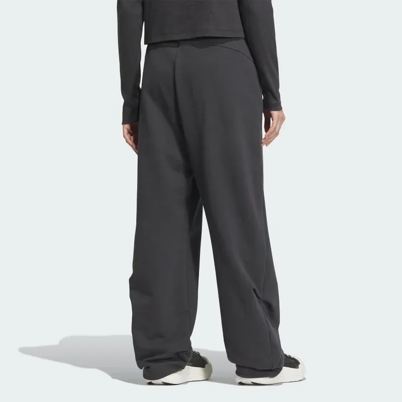Adidas Stretch Jersey Elastic Waistband Flared Leg Multi Cargo Pockets Lounge TrousersJY8072