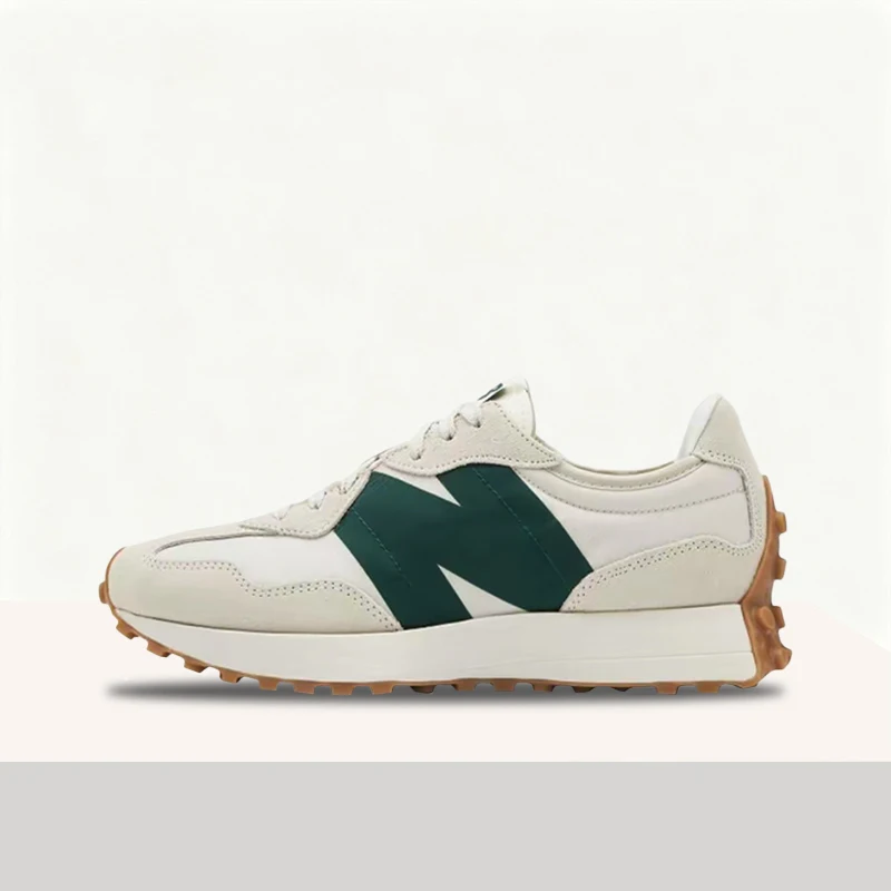 New Balance NB327 Unisex Gray-Green Low-Top Urban Runners – Retro Fabric Sole & Comfortable Commuter Casual Fit MS327HR1