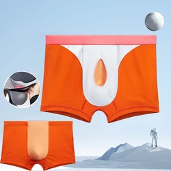 Modal Cotton Underwear U-Convex Lingerie Elastic Panties Enhancing Pack Underpants Slip New Man Sexy Bulge Pouch Big Egg Boxers