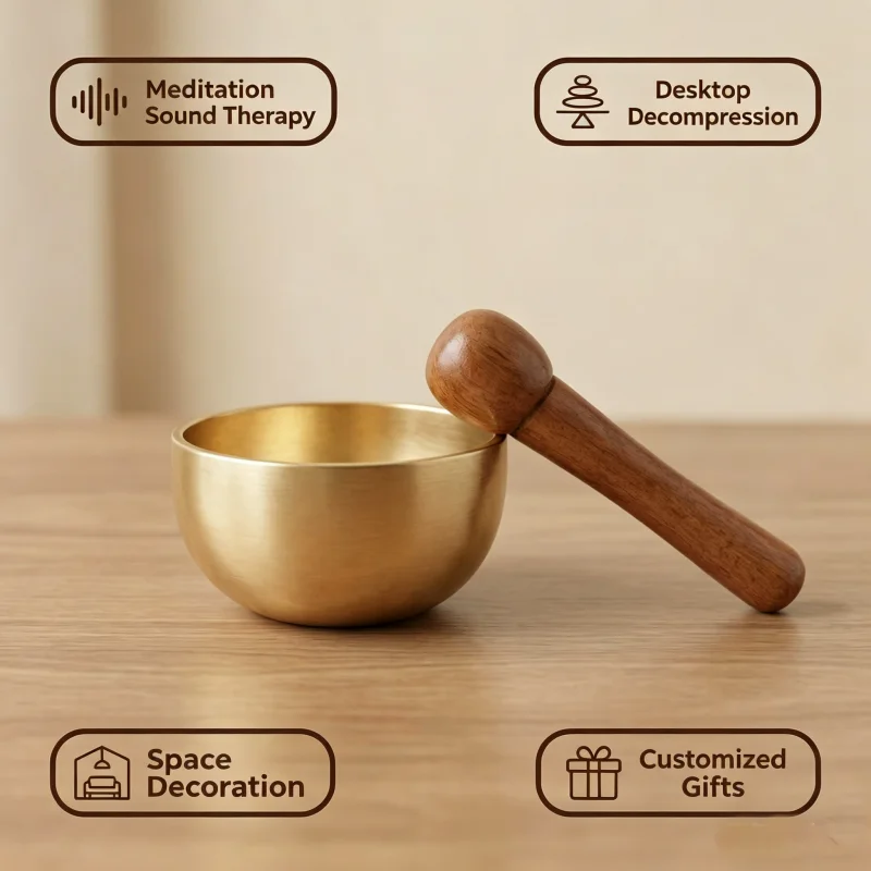 Mini version brass mallet sing - Tibetan Singing Bowl 评论和价格