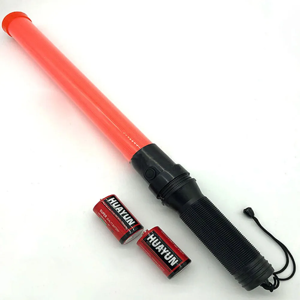 LED vermelho luz de advertência de emergência, semáforo luminoso, bastão luminoso, 40cm