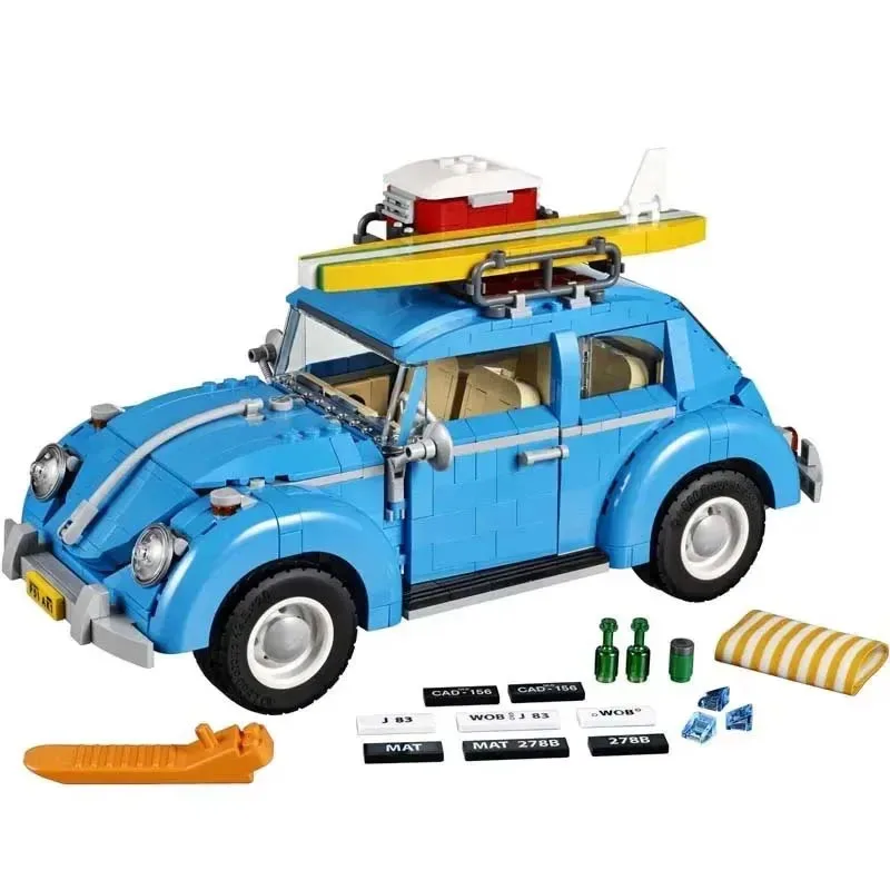 1167 PCS  Beetle Car Building Blocks Bricks 10252Boys Birthday Christmas Girls Toys Compatible With 21003