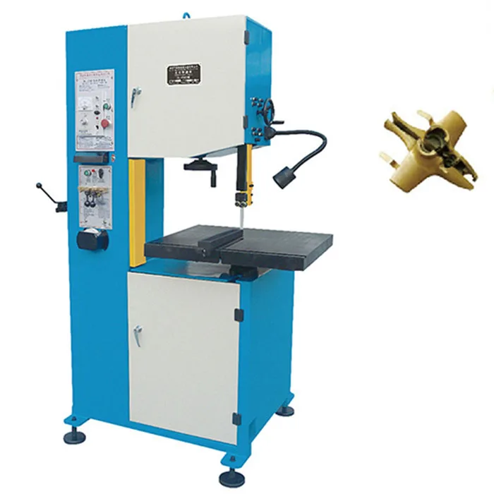 Brass Aluminum Iron Brass Metal Parts Mini Cutting Vertical Band Saw Hine For Foundry Castings