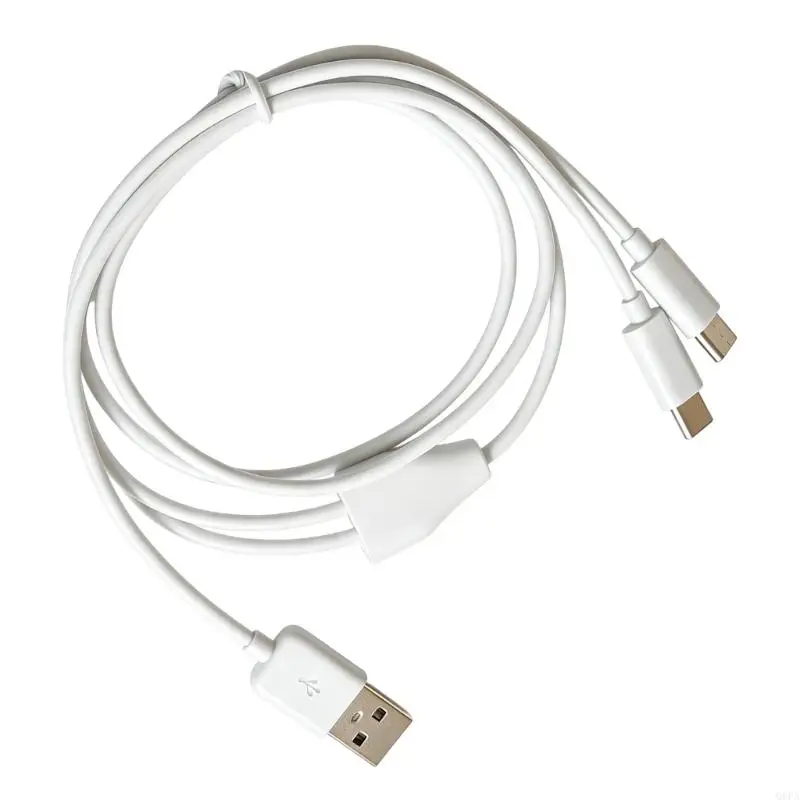 Q6PA USB C Charging Cable For Double Device Charging Compactly 1Meter Length For Frequent Commuters Business Professional,