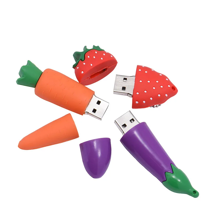 Banana Pen drive 256G Fruit Vegetable USB Device Flash Drive 8GB 16GB 64GB 32GB Pen Drive 128G Creative Cle USB Memory Stick