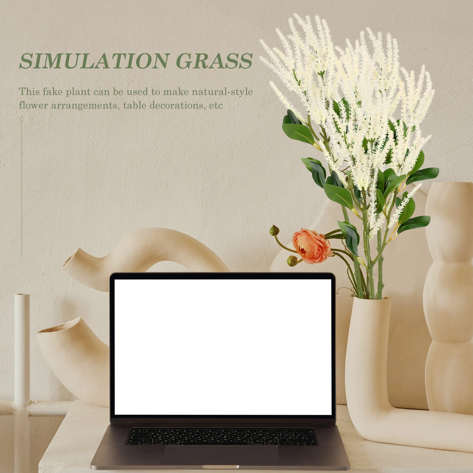 

Artificial Star Grass Fake Plant Branch Premium Wedding Artificial Greenery Decoration Romantic Vase Faux Greenery