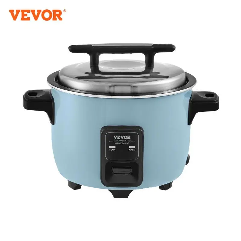 VEVOR Commercial Rice Cooker 40-Cup Rice Cooker 8.45 Qt / 8 Liter Rice Cooker and Warmer with Nonstick Inner Pot Fast Cooking