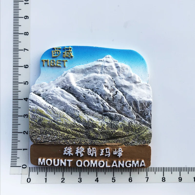 

Qomolangma in Tibet Fridge Magnet,Creative,Travel,Commemorate,Crafts,3D,Ornaments,Magnetism,Resin Material,Refrigerator Stickers