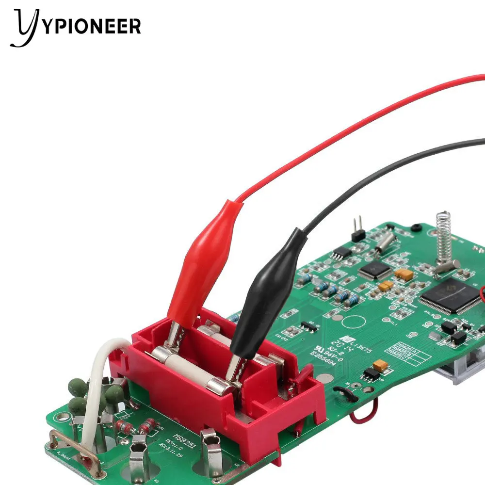 YPionee P1025 10 قطعة التمساح كليب اختبار يؤدي الكهربائية كابل اختبار يؤدي مجموعة مزدوجة العضوية التمساح كليب أسلاك البلوز 5 اللون