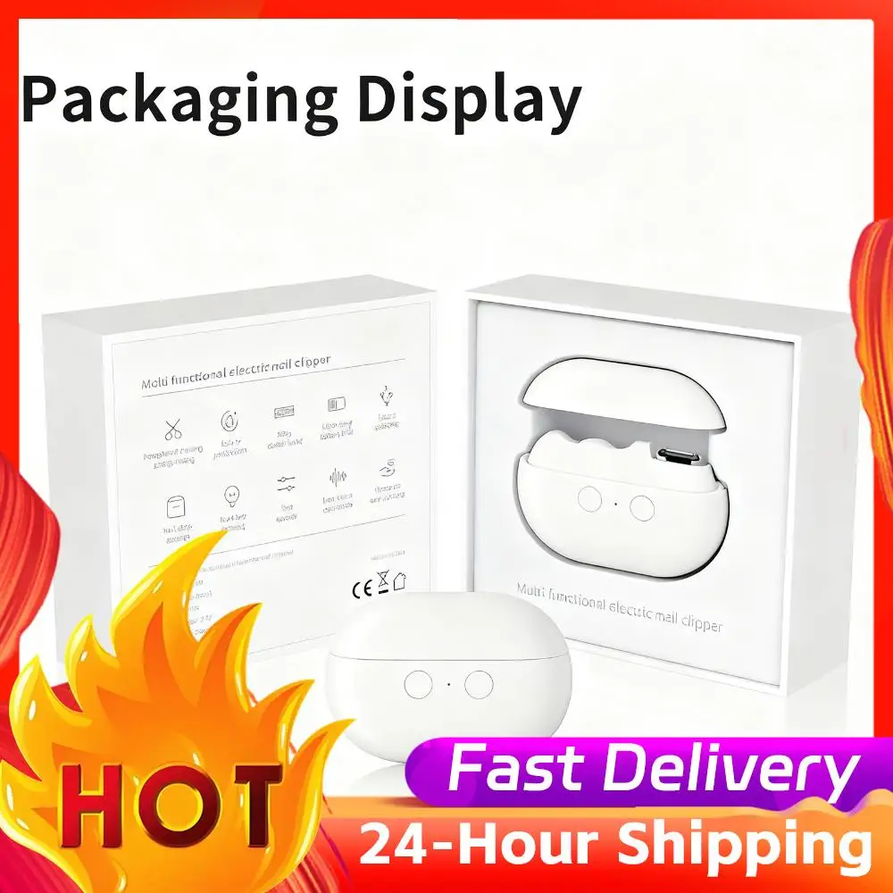 ماكينة تشذيب الأظافر الكهربائية الأوتوماتيكية القابلة لإعادة الشحن من النوع C، ماكينة قص الأظافر الكهربائية المضادة للقرصة للأطفال والكبار
