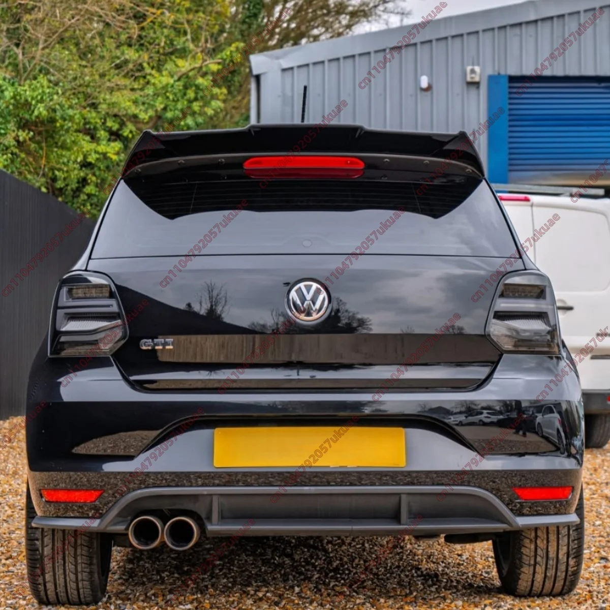 Batman Style Rear Spoiler For VW Polo MK5 6R 6C TDI TSI GTI R-Line 2009-2017 Car Trunk Roof Top Caps Tail Wing Body Kits Tuning