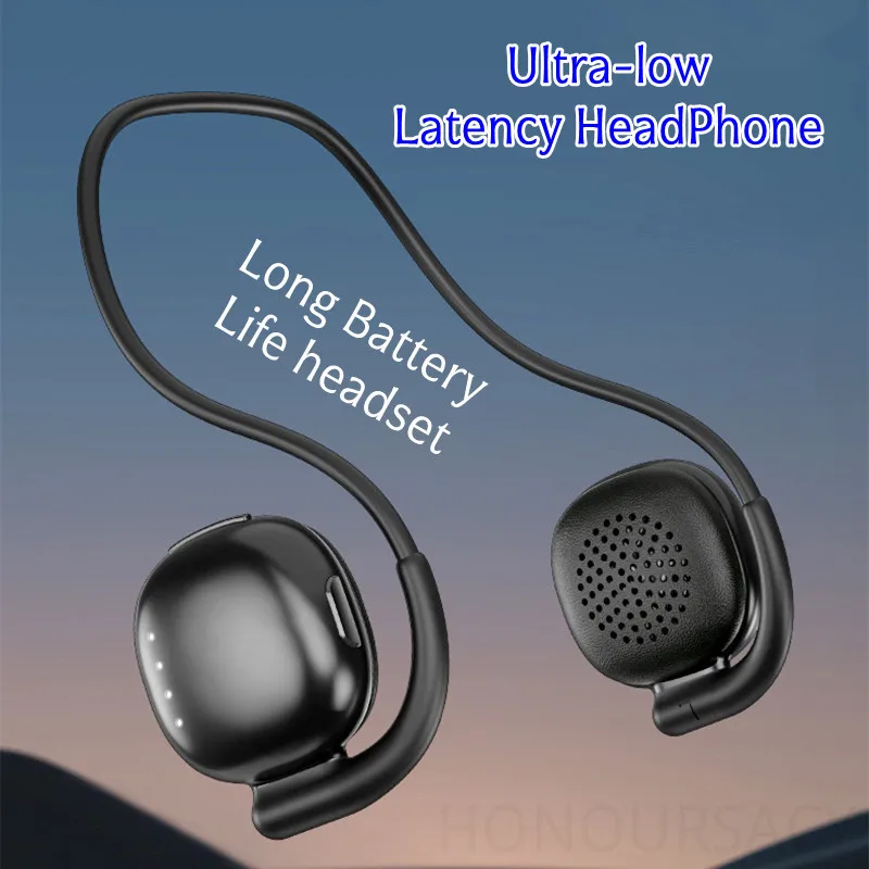 

Гарнитура с длительным сроком службы батареи, не внутриканальный стиль, спортивные Bluetooth-наушники, музыкальная игра, двухрежимная, удобная одежда, задний наушник