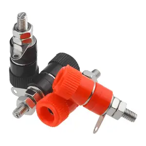 10/30 Buah Terminal Tiang Pengikat Soket Steker Pisang 4mm Konektor Terminal 4mm untuk Amplifier Arduino 6 pos penjilidan penjualan terbaik - №