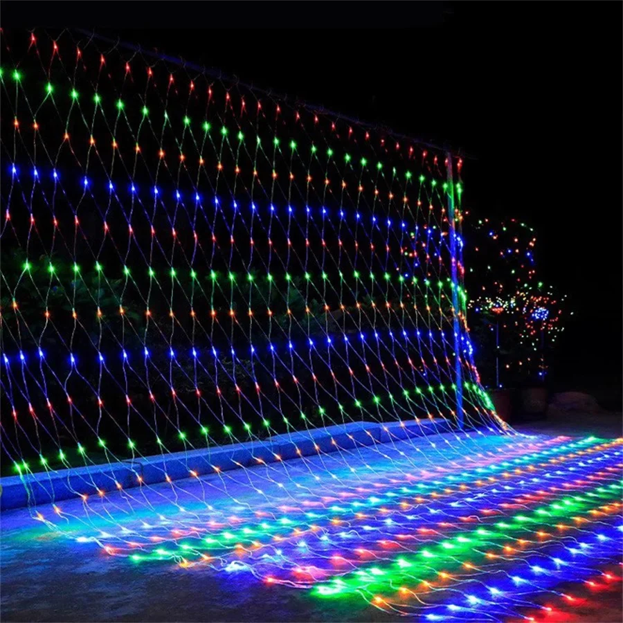 Large Size 8X10M LED Net Light 2000 LED Outdoor Large Bush Net Light Waterproof Christmas Tree Mesh Lights for Garden Wall Decor