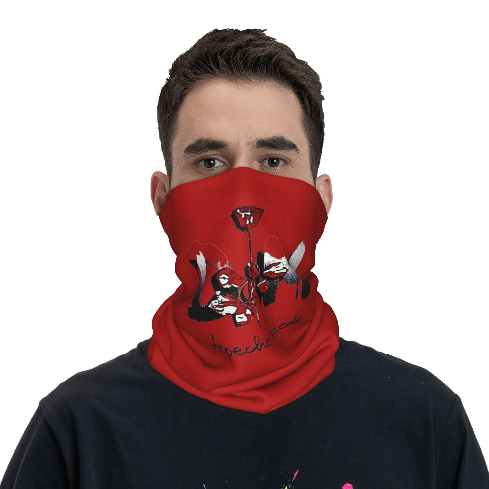 Depeche Cool Mode Music Violator Bandana Neck Cover Printed Mask Scarf Multifunction Cycling Scarf Running Unisex Adult Winter